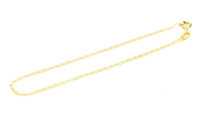 Beneto Exclusive Originální náramek ze žlutého zlata Háčko AUB0051 17 cm