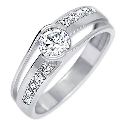 Brilio Silver Moderní stříbrný prsten 426 001 00503 04 56 mm