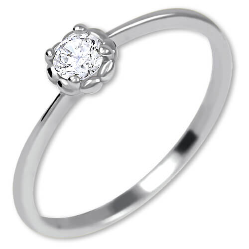 Brilio Silver Stříbrný prsten s krystalem 426 001 00538 04 58 mm