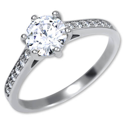 Brilio Silver Stříbrný zásnubní prsten 426 001 00536 04 51 mm