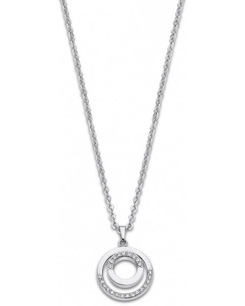 Lotus Style Ocelový náhrdelník s třpytivými zirkony Urban Woman LS2180-1/1