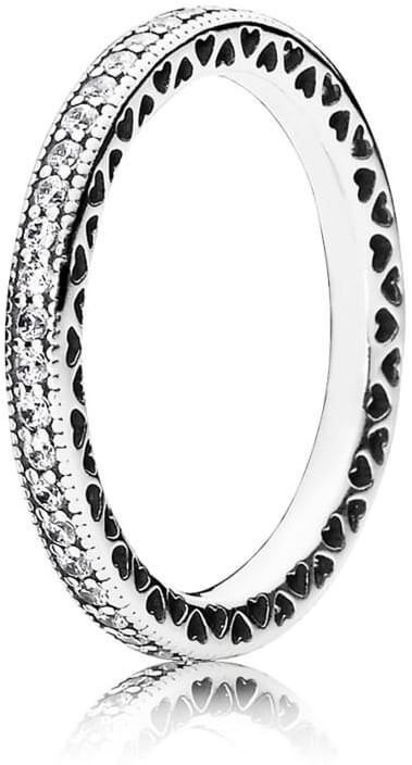 Pandora Zamilovaný prsten s krystaly 190963CZ 58 mm