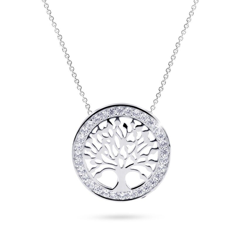 Cutie Jewellery Originální náhrdelník z bílého zlata Strom života Z5021-40-10-X-2